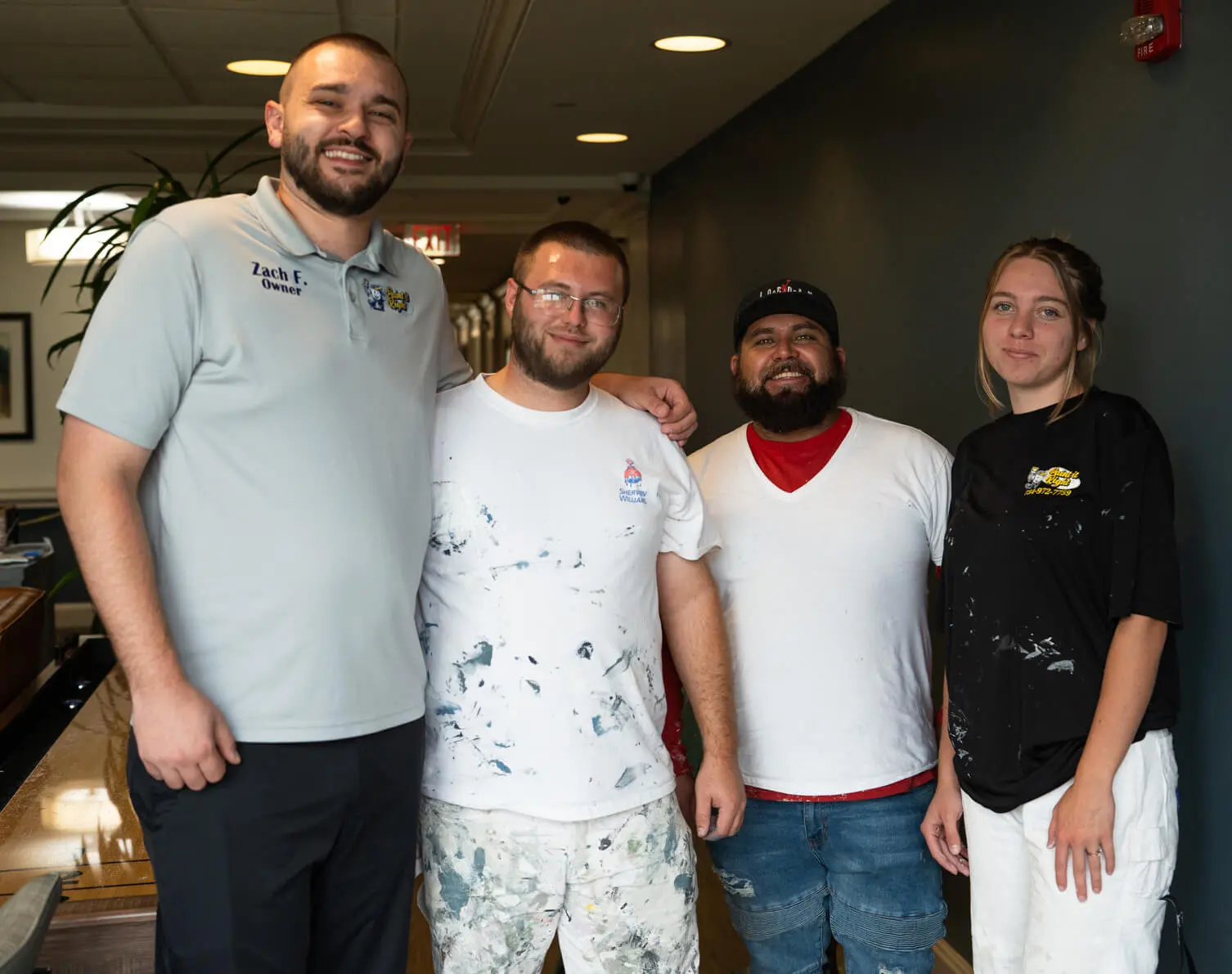 zach fry with paint it right teams