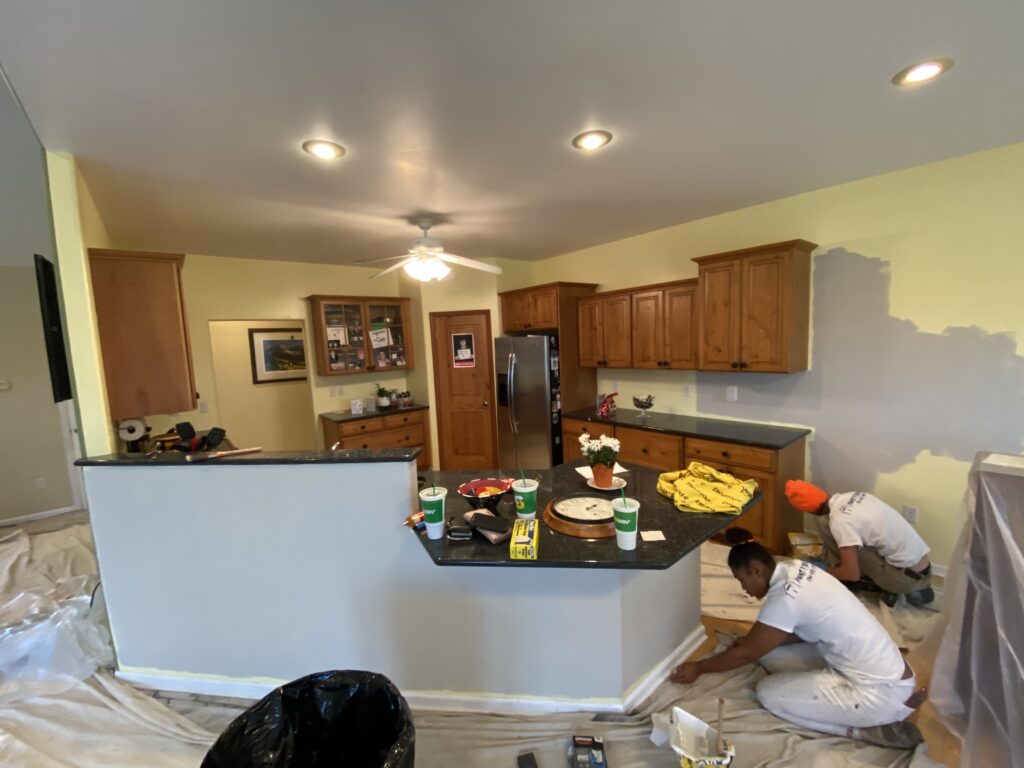 Interior Painters in Ann Arbor Paint it Right kitchen cabinet painting